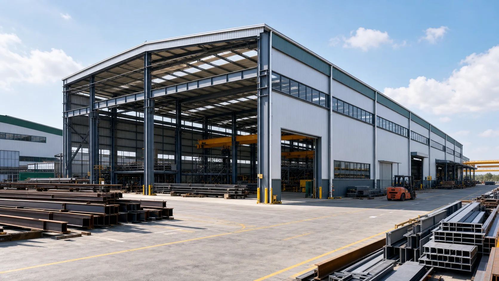 Prefab Steel Building production resource reference in China